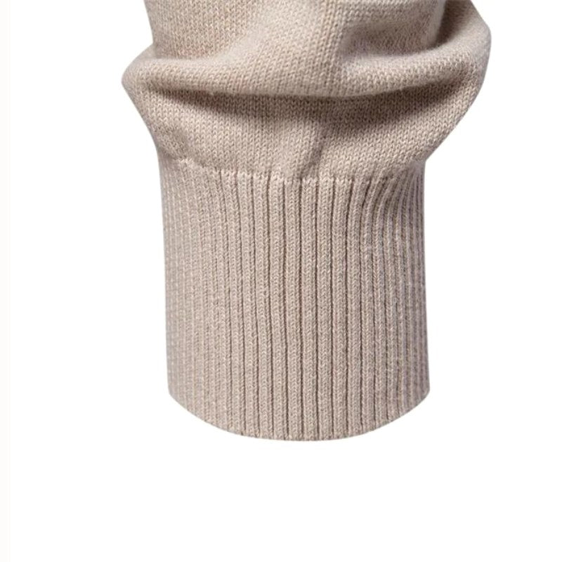 Edmund | Męski sweter w kratkę, klasyczny sweter z dzianiny | Rokishi | Szary