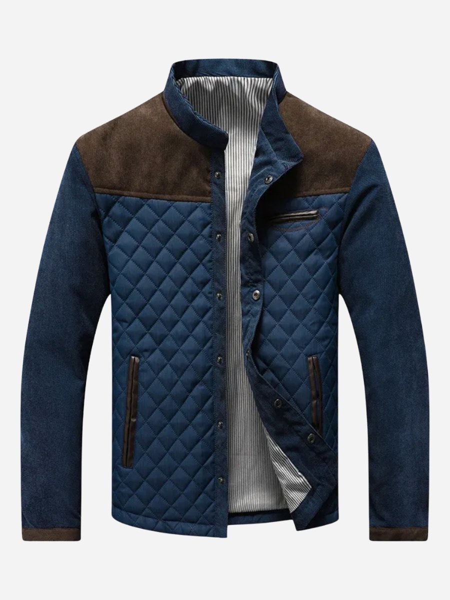 Edmund | Męski dopasowany blazer, elegancki blazer biznesowy | Rokishi | Brązowy