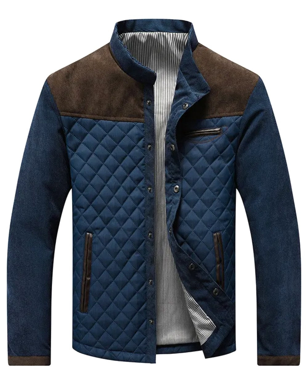 Edmund | Męski dopasowany blazer, elegancki blazer biznesowy | Rokishi | Brązowy