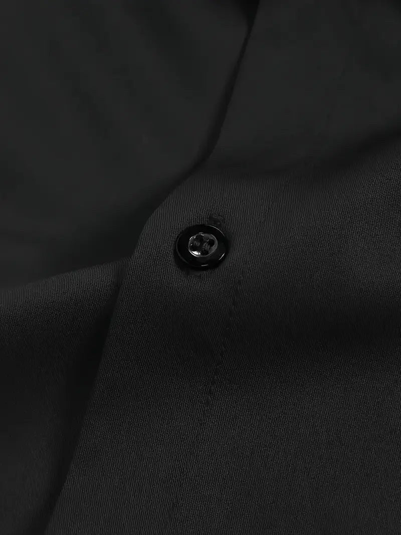 Edward | Męska koszula z długim rękawem, przewiewna, elegancka koszula o wąskim kroju | Rokishi | Bordowy