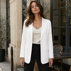 Eliza | Damski dopasowany blazer, taliowana marynarka strukturalna | Rokishi | Fioletowy