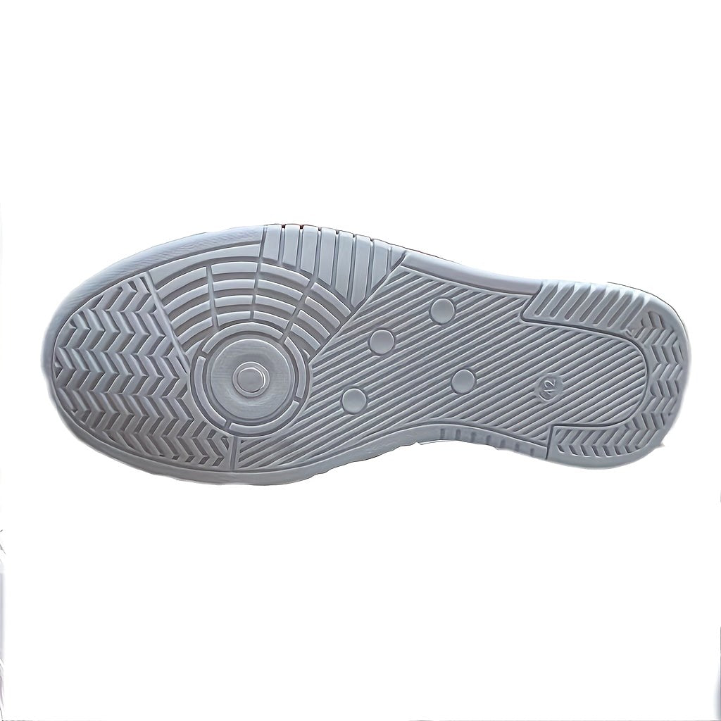 Emil | Męskie buty sportowe z geometrycznym wzorem, sznurowane buty z bieżnikowaną podeszwą | Rokishi | Szary