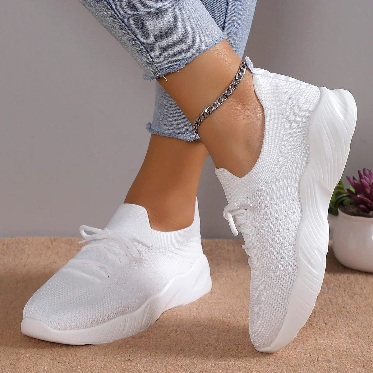 Esme | Damskie ortopedyczne buty typu slip-on | Rokishi | Błękitny