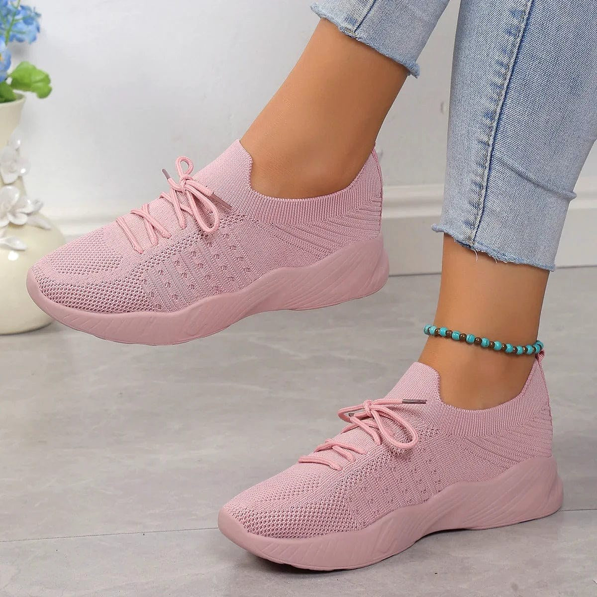 Esme | Damskie ortopedyczne buty typu slip-on | Rokishi | Błękitny