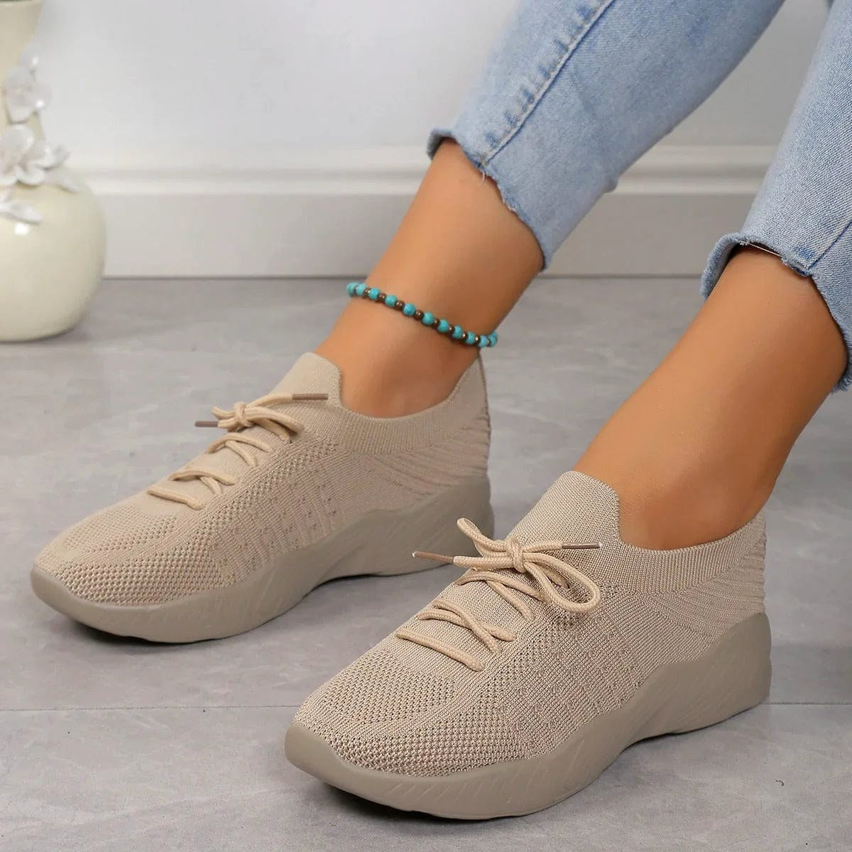 Esme | Damskie ortopedyczne buty typu slip-on | Rokishi | Błękitny