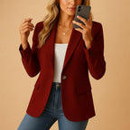 Felicity | Damski dopasowany, taliowany blazer, strukturalna kurtka jesienna | Rokishi | Biały