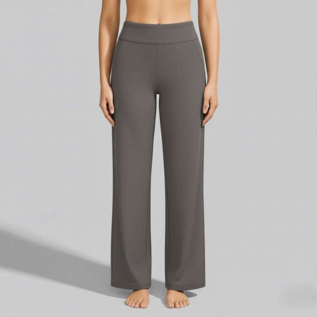 Genevieve | Damskie spodnie ze stretchem, wygodne spodnie na co dzień | Rokishi | Taupe