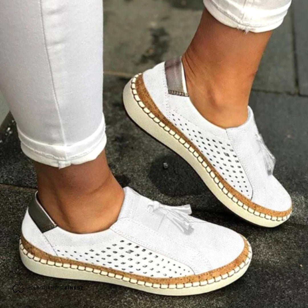 Giselle | Damskie ortopedyczne buty slip-on, przewiewne buty komfortowe | Rokishi | Zielony