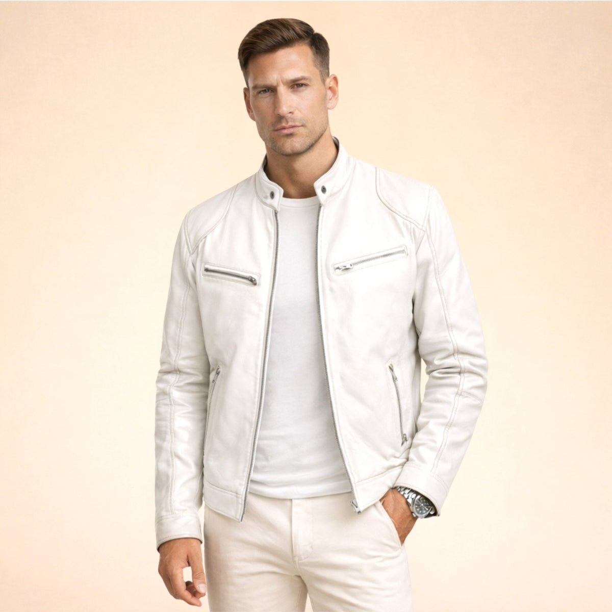 Henrik | Męska kurtka o nowoczesnym designie, elegancka kurtka na każdą okazję | Rokishi | Czarny
