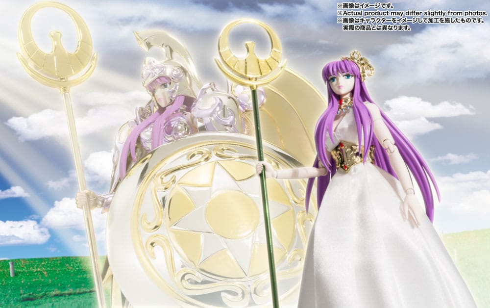 Saint Seiya Saint Cloth Myth Ex Action Figure Goddess Athena &amp; Saori Kido 16 cm