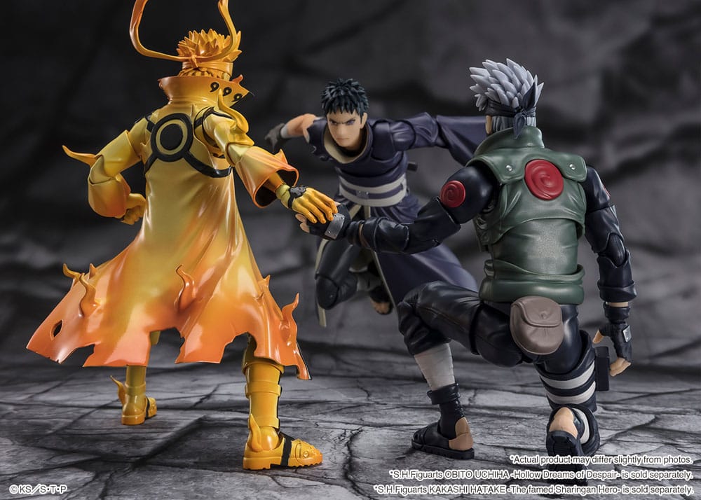 Naruto S.H. Figuarts Action Figure Naruto Uzumaki (Kurama Link Mode) - Courageous Strength That Binds - 15 cm