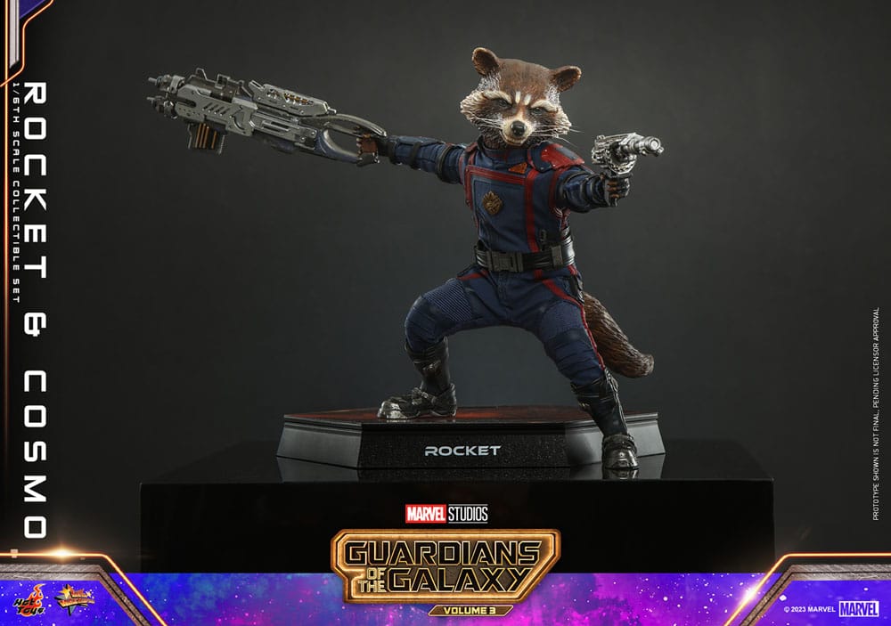 Guardians of the Galaxy Vol. 3 Movie Masterpiece Action Figuren 1/6 Rocket &amp; Cosmo 16 cm