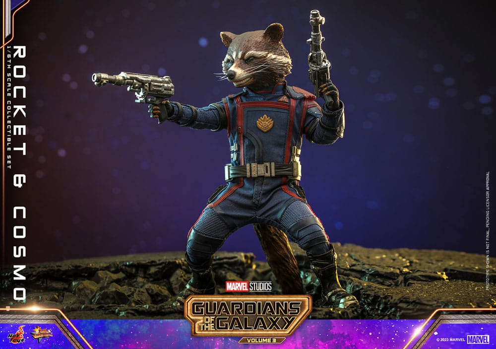 Guardians of the Galaxy Vol. 3 Movie Masterpiece Action Figuren 1/6 Rocket &amp; Cosmo 16 cm