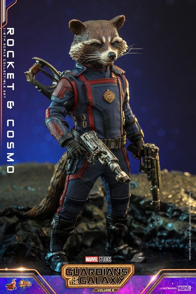 Guardians of the Galaxy Vol. 3 Movie Masterpiece Action Figuren 1/6 Rocket &amp; Cosmo 16 cm