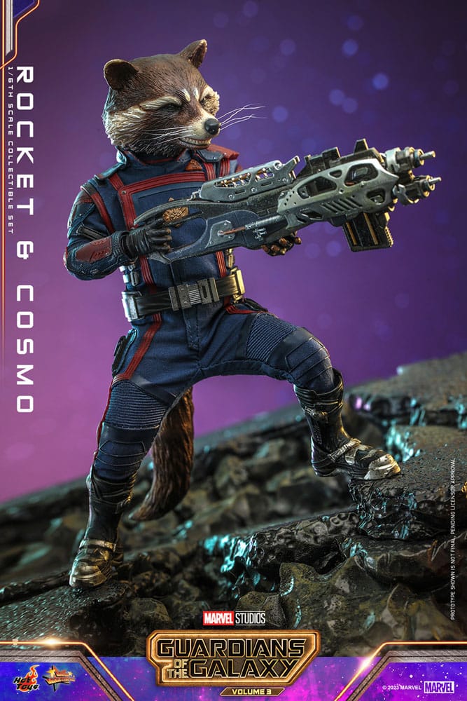 Guardians of the Galaxy Vol. 3 Movie Masterpiece Action Figuren 1/6 Rocket &amp; Cosmo 16 cm