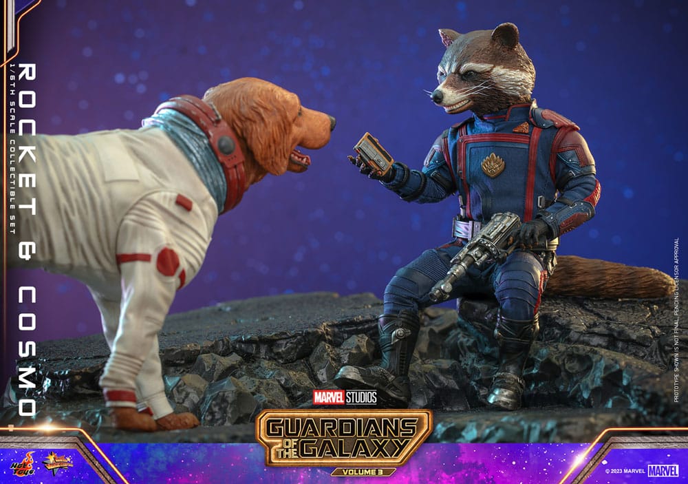 Guardians of the Galaxy Vol. 3 Movie Masterpiece Action Figuren 1/6 Rocket &amp; Cosmo 16 cm