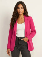Imogen | Damski taliowany blazer, dopasowana elegancka marynarka | Rokishi | Biały