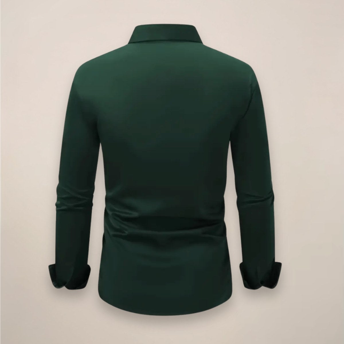 James | Męska elegancka koszula z długim rękawem, dopasowana koszula biznesowa | Rokishi | Czerwone wino