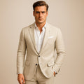 Joseph | Męski lekki blazer, kurtka smart casual | Rokishi | Beżowy