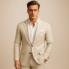 Joseph | Męski lekki blazer, kurtka smart casual | Rokishi | Beżowy