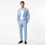 Kamil | Dwuczęściowy garnitur męski slim fit, garnitur ślubny i biznesowy | Rokishi