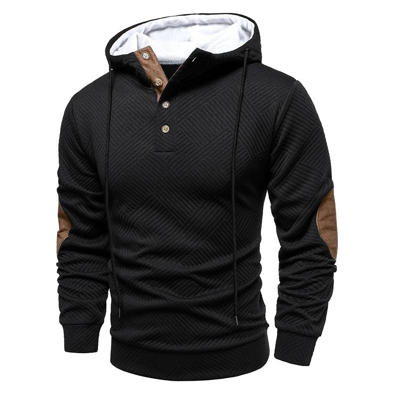 Konrad | Męski sweter o strukturalnym splocie, elegancki sweter męski | Rokishi | Szary