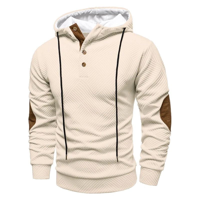 Konrad | Męski sweter o strukturalnym splocie, elegancki sweter męski | Rokishi | Szary