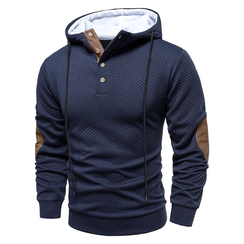 Konrad | Męski sweter o strukturalnym splocie, elegancki sweter męski | Rokishi | Szary