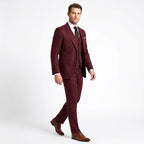 Krzysztof | Trzyczęściowy garnitur męski slim fit, elegancki garnitur biznesowy | Rokishi