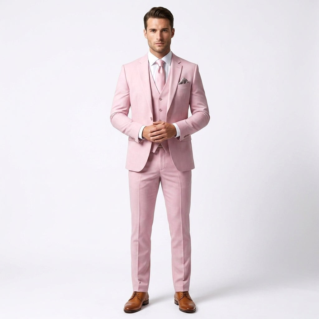 Krzysztof | Trzyczęściowy garnitur męski slim fit, elegancki garnitur biznesowy | Rokishi