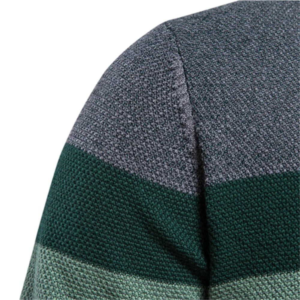 Lars | Męski sweter o klasycznym kroju, miękki sweter bawełniany | Rokishi | Zielony