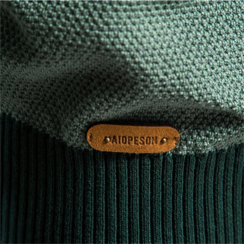 Lars | Męski sweter o klasycznym kroju, miękki sweter bawełniany | Rokishi | Niebieski