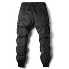 Leo | Męskie spodnie cargo typu utility ze stretchem, funkcjonalne spodnie z kieszeniami | Rokishi | Khaki