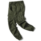 Leo | Męskie spodnie cargo typu utility ze stretchem, funkcjonalne spodnie z kieszeniami | Rokishi | Khaki
