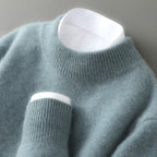 Malcolm | Męski sweter kaszmirowy, lekki sweter dziany | Rokishi | Beżowy