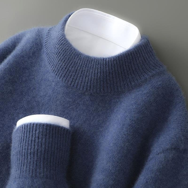 Malcolm | Męski sweter kaszmirowy, lekki sweter dziany | Rokishi | Beżowy