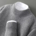 Malcolm | Męski sweter kaszmirowy, lekki sweter dziany | Rokishi | Beżowy