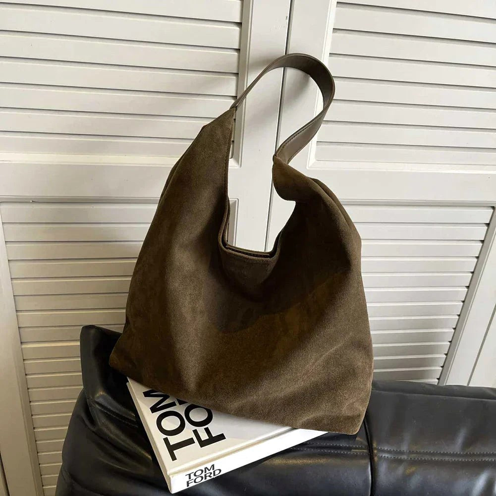 Manon | Damska swobodna torba na ramię, pojemna torba podróżna typu tote | Rokishi | Czarny