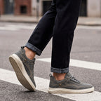 Mason | Męskie sneakersy retro w stylu zamszu, sneakersy na co dzień | Rokishi | Brązowy
