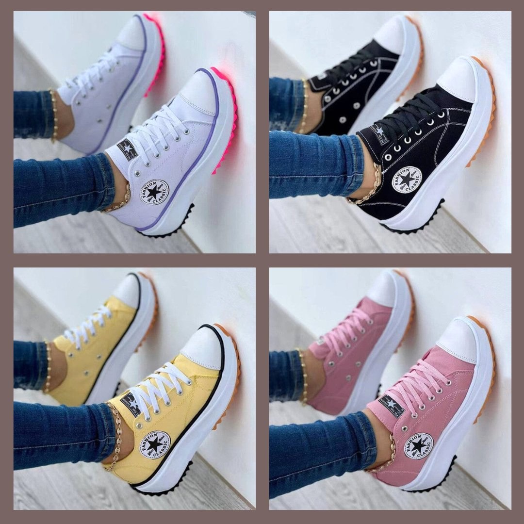 Monique | Damskie ortopedyczne sneakersy z ergonomicznym wsparciem, wygodne sneakersy trekkingowe | Rokishi | Biały