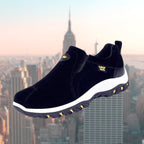 Moritz | Męskie buty typu slip-on z amortyzacją, ergonomiczne buty do chodzenia | Rokishi | Brązowy