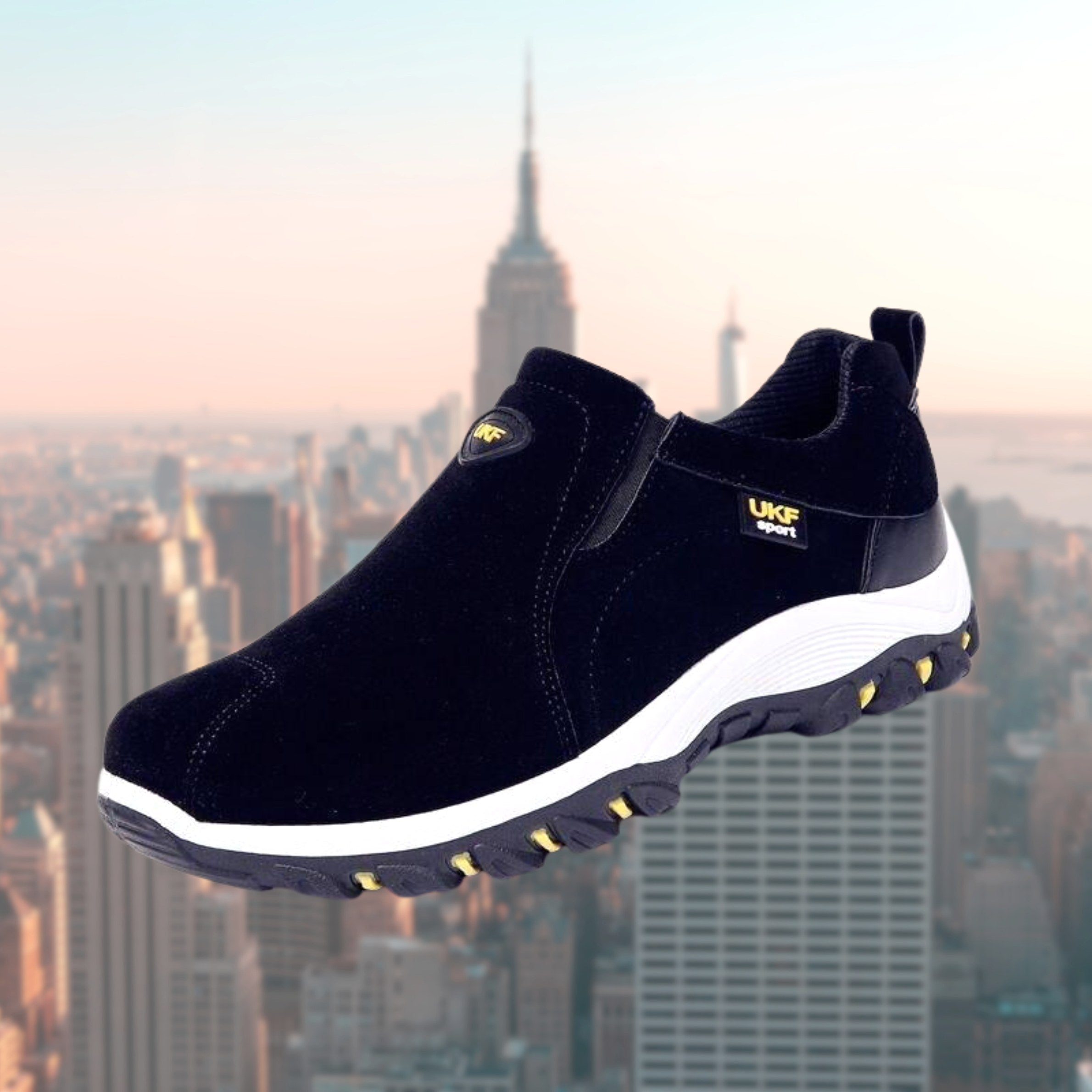 Moritz | Męskie buty typu slip-on z amortyzacją, ergonomiczne buty do chodzenia | Rokishi | Brązowy