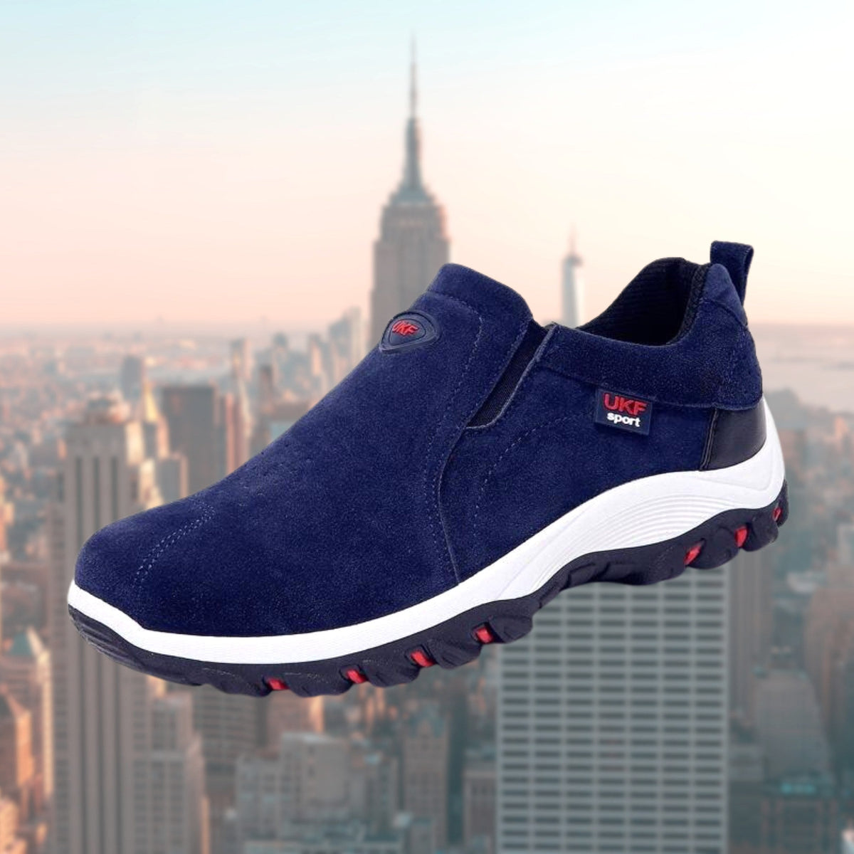 Moritz | Męskie buty typu slip-on z amortyzacją, ergonomiczne buty do chodzenia | Rokishi | Brązowy