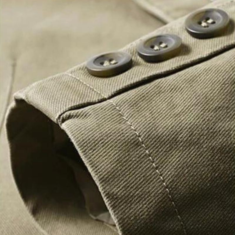 Neil | Męski swobodny, lekki blazer, elegancki blazer o dopasowanym kroju | Rokishi | Khaki