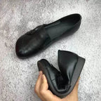 Nicole | Damskie wspierające buty skórzane, skórzane buty wsuwane | Rokishi | Czarny