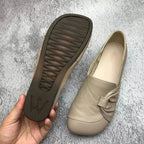 Nicole | Damskie wspierające buty skórzane, skórzane buty wsuwane | Rokishi | Czarny