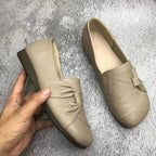 Nicole | Damskie wspierające buty skórzane, skórzane buty wsuwane | Rokishi | Czarny