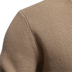 Oliver | Męski sweter bawełniany o klasycznym kroju, elegancki męski sweter | Rokishi | Jasnoszary