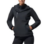 Patricia | Damska wodoodporna kurtka softshell, wiatroszczelny płaszcz sportowy | Rokishi | Czarny