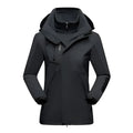 Patricia | Damska wodoodporna kurtka softshell, wiatroszczelny płaszcz sportowy | Rokishi | Czarny